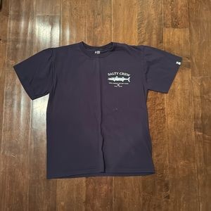 blue salty crew mens shirt small
